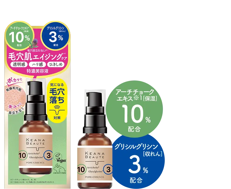 ケアナボーテ 毛穴肌エイジングケア特濃美容液