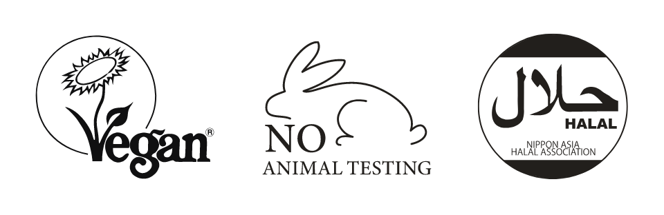 ヴィーガン・ハラール認定処方、動物性原料不使用・動物実験不実施
