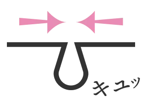 毛穴のイメージGIF