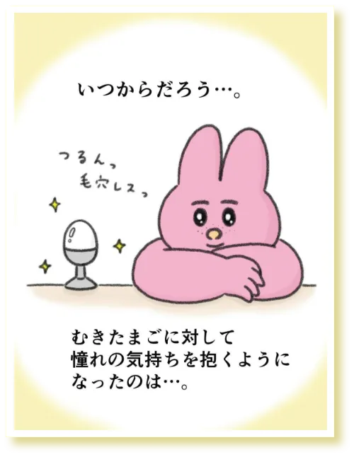 いつからだろう。むき卵に対して憧れの気持ちを抱くようになったのは。