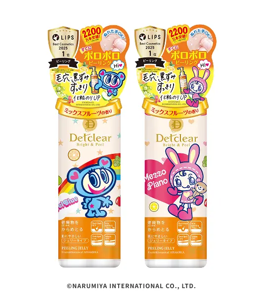 ナルミヤキャラクターズコラボデザイン DETクリアクリアピーリングジェリー＜ミックスフルーツの香り＞