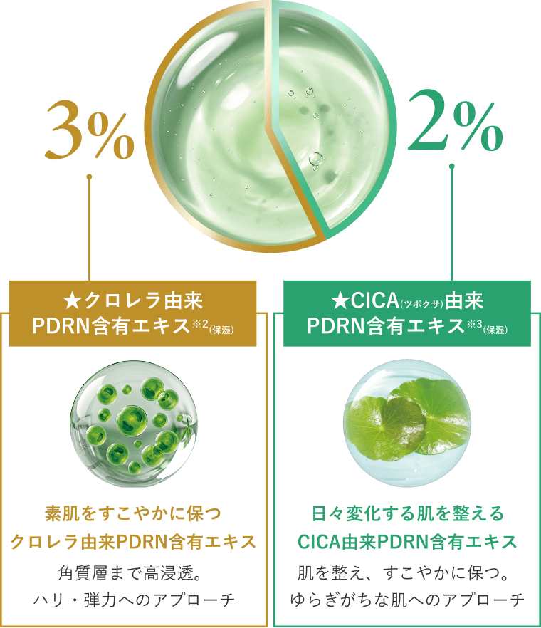 二つの植物由来PDRN成分